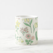 Süßes Pastell-Wildblumenmuster Kaffeetasse (Mittel)