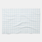 Süßes Pastellblau Gingham Geschirrtuch (Horizontal)