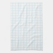 Süßes Pastellblau Gingham Geschirrtuch (Vertikal)