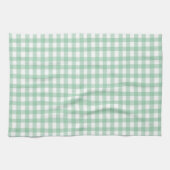 Süßes Pastellgrün Gingham Geschirrtuch (Horizontal)