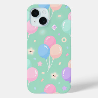 Süßes pastellgrün mit Ballons Case-Mate iPhone Hülle