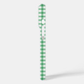 Süßes pastellgrünes Gingham-Muster Case-Mate iPhone Hülle (Rückseite / Links)