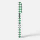 Süßes pastellgrünes Gingham-Muster Case-Mate iPhone Hülle (Rückseite / Rechts)