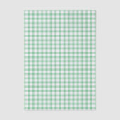 Süßes pastellgrünes Gingham-Muster Seidenpapier (Vorderseite)