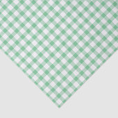 Süßes pastellgrünes Gingham-Muster Seidenpapier (Ausschnitt)