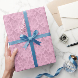 Süßes pastellrosa Herz Muster Mädchenhaft  Geschenkpapier