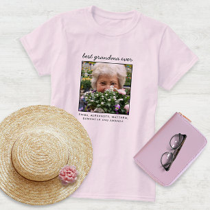 Süßes personalisiertes Beste-Oma-aller-Zeiten-Foto T-Shirt