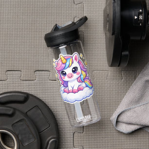 Süßes personalisiertes Einhorn-Kinder-T-Shirt Trinkflasche