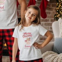 Süßes personalisiertes „Frohe Weihnachten“ Familie