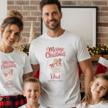 Süßes personalisiertes „Frohe Weihnachten“-Familie
