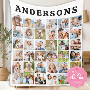 Süßes personalisiertes Geburtstagsgeschenk mit 36  Sherpadecke