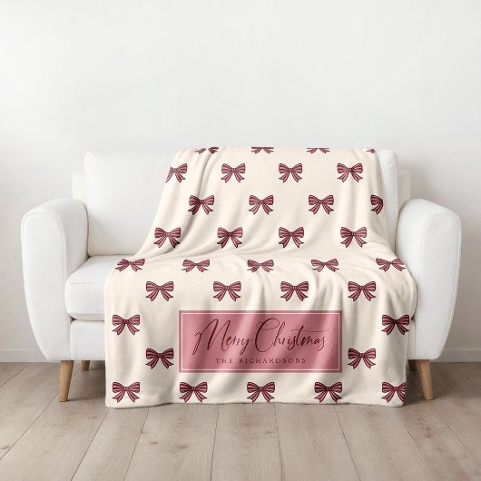 Süßes Personalisiertes Gestreiftes Bogen-Muster We Fleecedecke