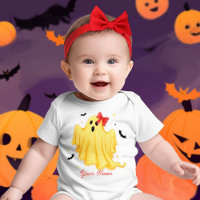 Süßes personalisiertes Halloween-Baby-Gespenst