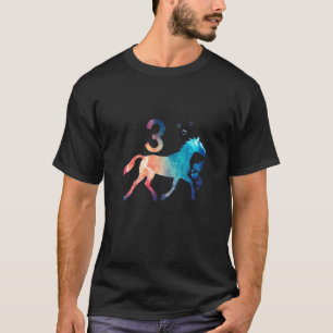 Süßes Pferd für Kinder zum 3. Geburtstag 3 Jahre a T-Shirt