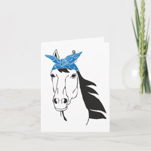 Süßes Pferd  Hallo, Liebe Denke an Dich Reitsport Karte