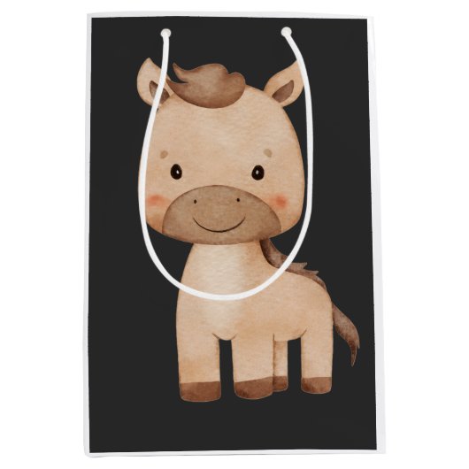 Süßes Pferd Mittlere Geschenktüte (Vorderseite)