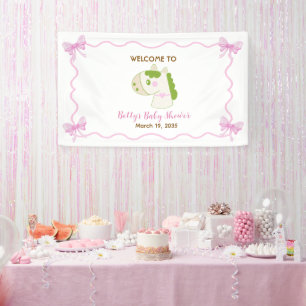 Süßes Pferd Rosa Individuelle Mädchen-Baby-Party-W Banner