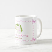 Süßes Pferd Rosa Schleife Personalisierte Mädchen- Kaffeetasse (VorderseiteRechts)