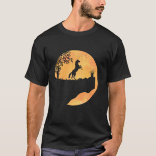 Süßes Pferd Sonnenuntergang Reiten Pferdeliebhaber T-Shirt