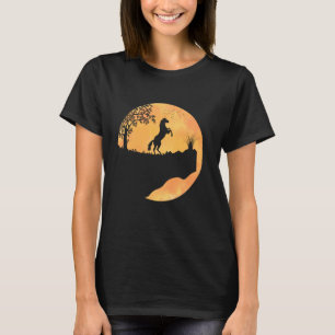 Süßes Pferd Sonnenuntergang Reiten Pferdeliebhaber T-Shirt