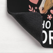 Süßes Pferdemädchen, einfach ein Mädchen, das Pfer Mousepad (Ecke)
