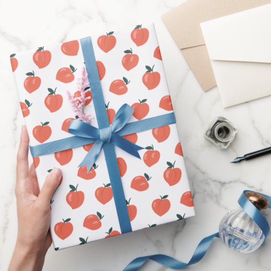 Süßes Pfirsichmuster Geschenkpapier (Schenken)
