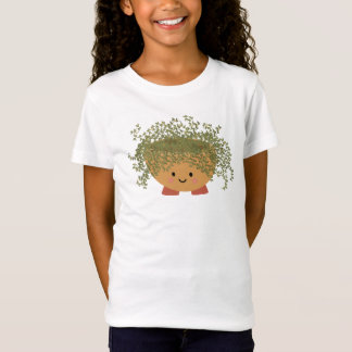 Süßes Pflanztopf-Charakter-Mädchen-T-Shirt  T-Shirt