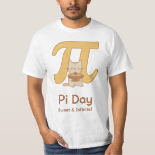 Süßes Pi-Tag-Katzen-Shirt T-Shirt