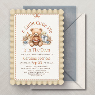 Süßes Pie Autumn Fall Baby Shower Einladung