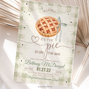 Süßes Pie-Baby-Party-Einladung Herbst Thanksgiving Einladung