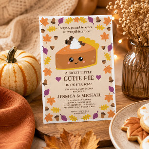 Süßes Pie-Herbst-Baby-Shower-Einladung Einladung