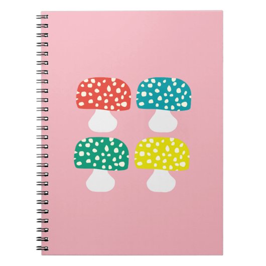 Süßes Pilz Notizbuch Notizblock (Vorderseite)