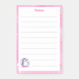 Süßes Pinguin Notizbuch Post-it Klebezettel