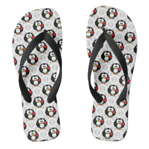 Süßes Pinguin-Oberflächenmuster-Design-Druck Badesandalen