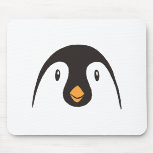 Süßes Pinguingesicht Mousepad