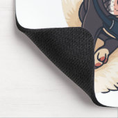 Süßes Pitbull-Welpen-Hund-Cartoon-Design Mousepad (Ecke)