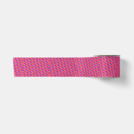 Süßes Pixel-Schmetterlingsmuster mit heißem rosa H Satinband