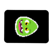 Süßes pixeliges Eiermonster Magnet (Horizontal)