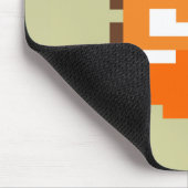 Süßes pixeliges Fuchsgesicht Mousepad (Ecke)