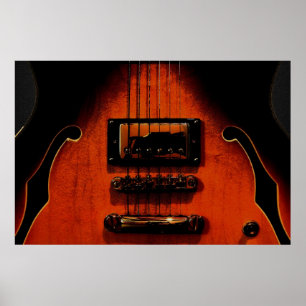 Süßes Plakat der Soul-Blues-Gitarren-6 x 24