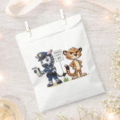 süßes Polizei-Zebra & Gepard Geschenktütchen (Ausgeschnitten)