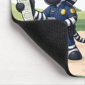 süßes Polizei-Zebra & Gepard Mousepad (Ecke)