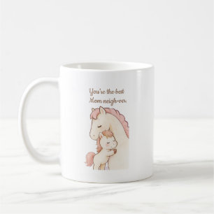 Süßes Pony-Wortspiel Beste-Mama-Nicht-Muttertags-K Kaffeetasse