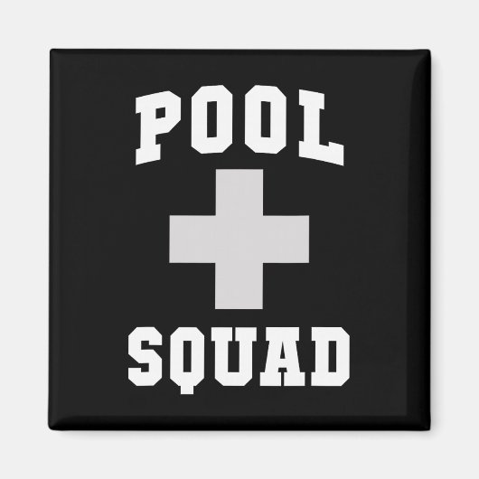 Süßes Pool-Team Retter Dispatch Rettungsschwimmer Magnet (Vorne)