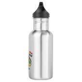 Süßes Pride-Dinosaurier-Vektor-Shirt-Design_1 Edelstahlflasche (Rechts)