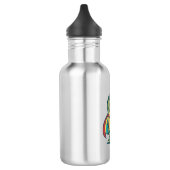 Süßes Pride-Dinosaurier-Vektor-Shirt-Design_1 Edelstahlflasche (Links)
