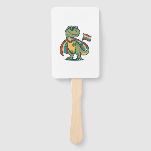 Süßes Pride-Dinosaurier-Vektor-Shirt-Design_1 Fächer (Vorderseite)