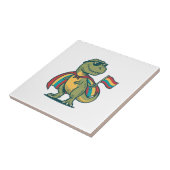 Süßes Pride-Dinosaurier-Vektor-Shirt-Design_1 Fliese (Seite)