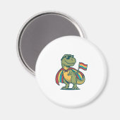 Süßes Pride-Dinosaurier-Vektor-Shirt-Design_1 Magnet (Vorderseite/Rückseite)