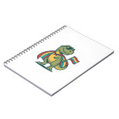 Süßes Pride-Dinosaurier-Vektor-Shirt-Design_1 Notizblock (Linke Seite)